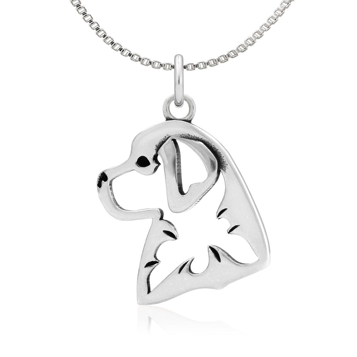 Bernese Mountain Dog Necklace in Sterling Silver