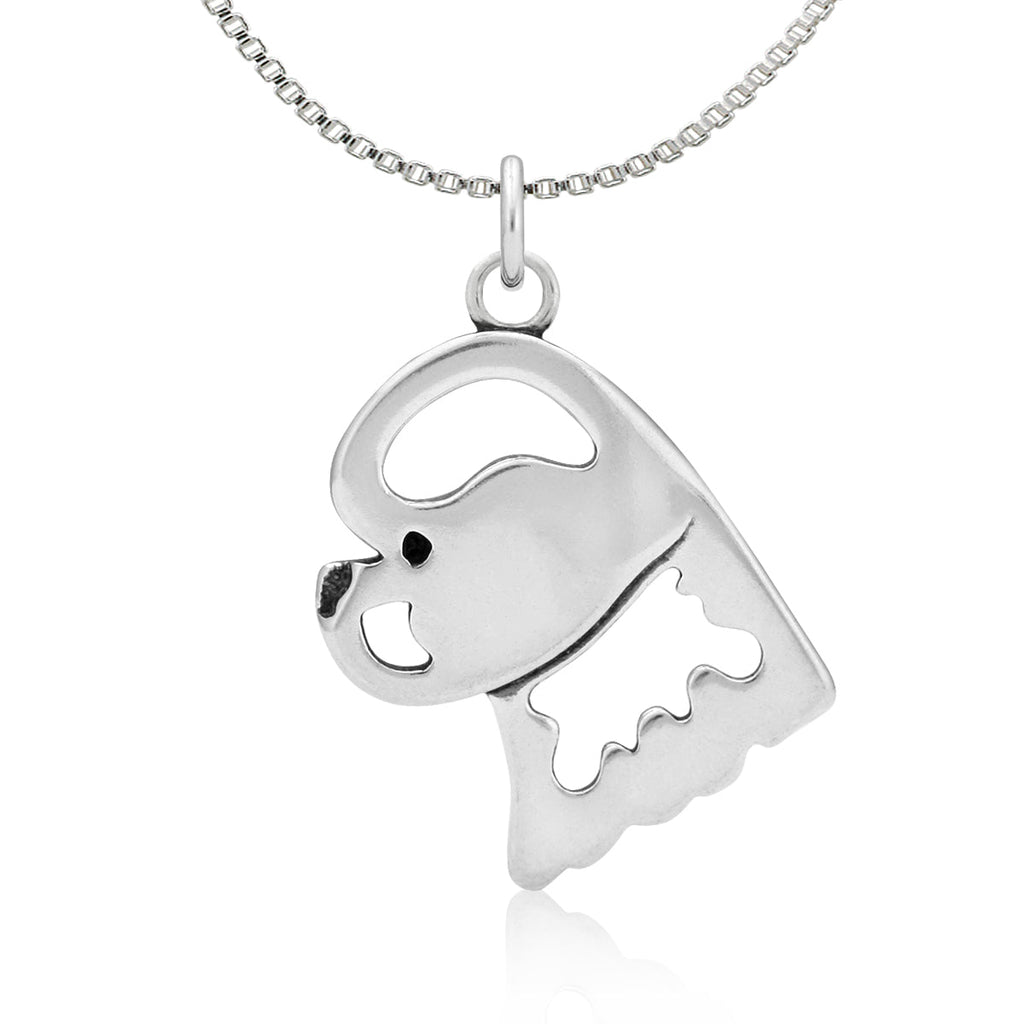 Bichon Frise Necklace in Sterling Silver