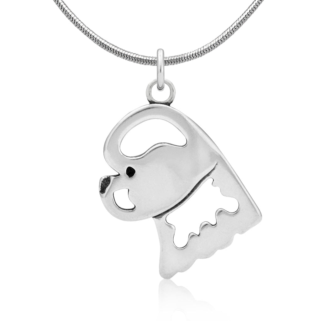 Bichon Frise Necklace in Sterling Silver