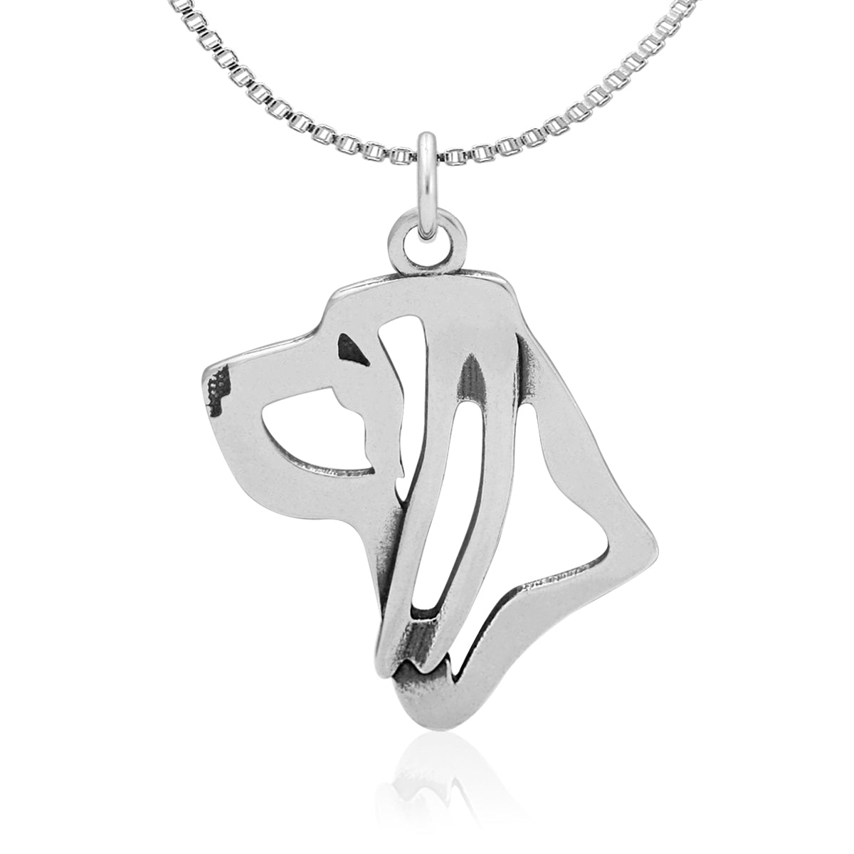 Bloodhound Necklace in Sterling Silver