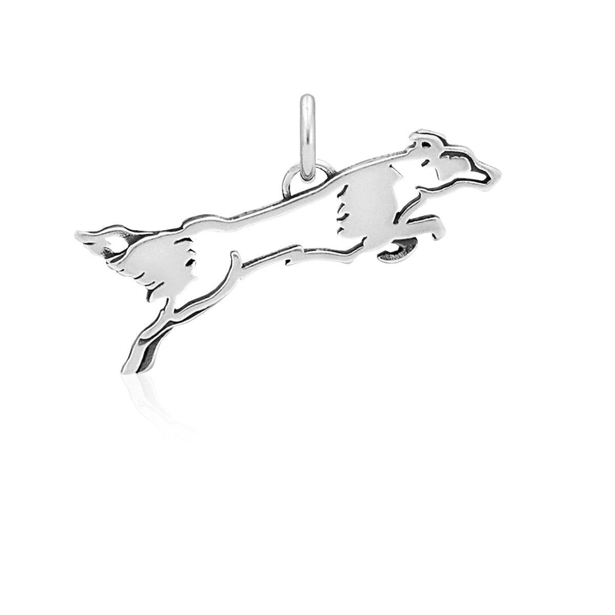 Border Collie Necklace Jewelry in Sterling