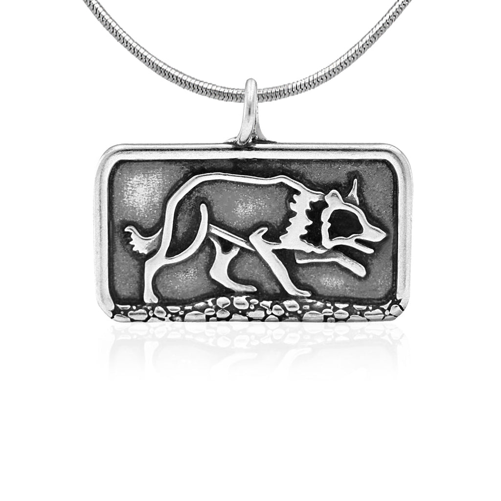 Border Collie Necklace Gifts in Sterling Silver