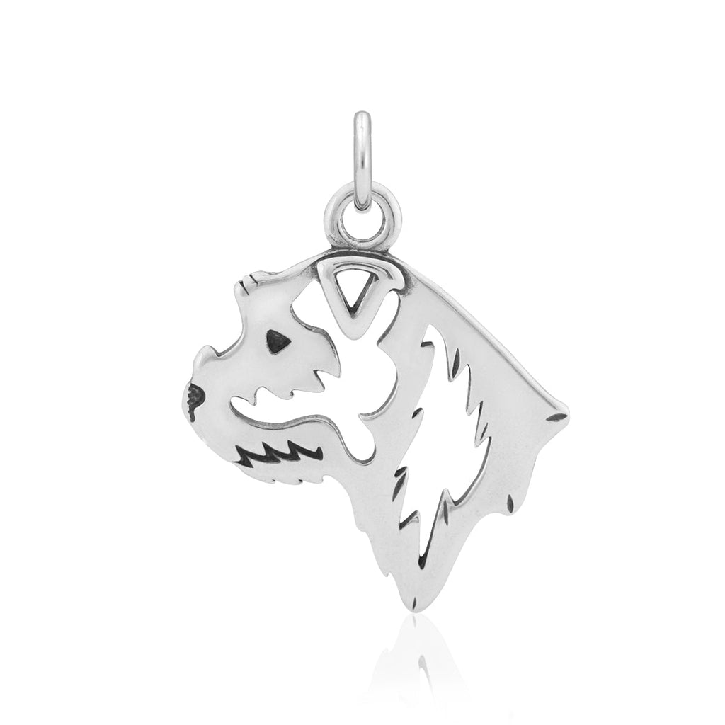 Border Terrier Necklace in Sterling Silver
