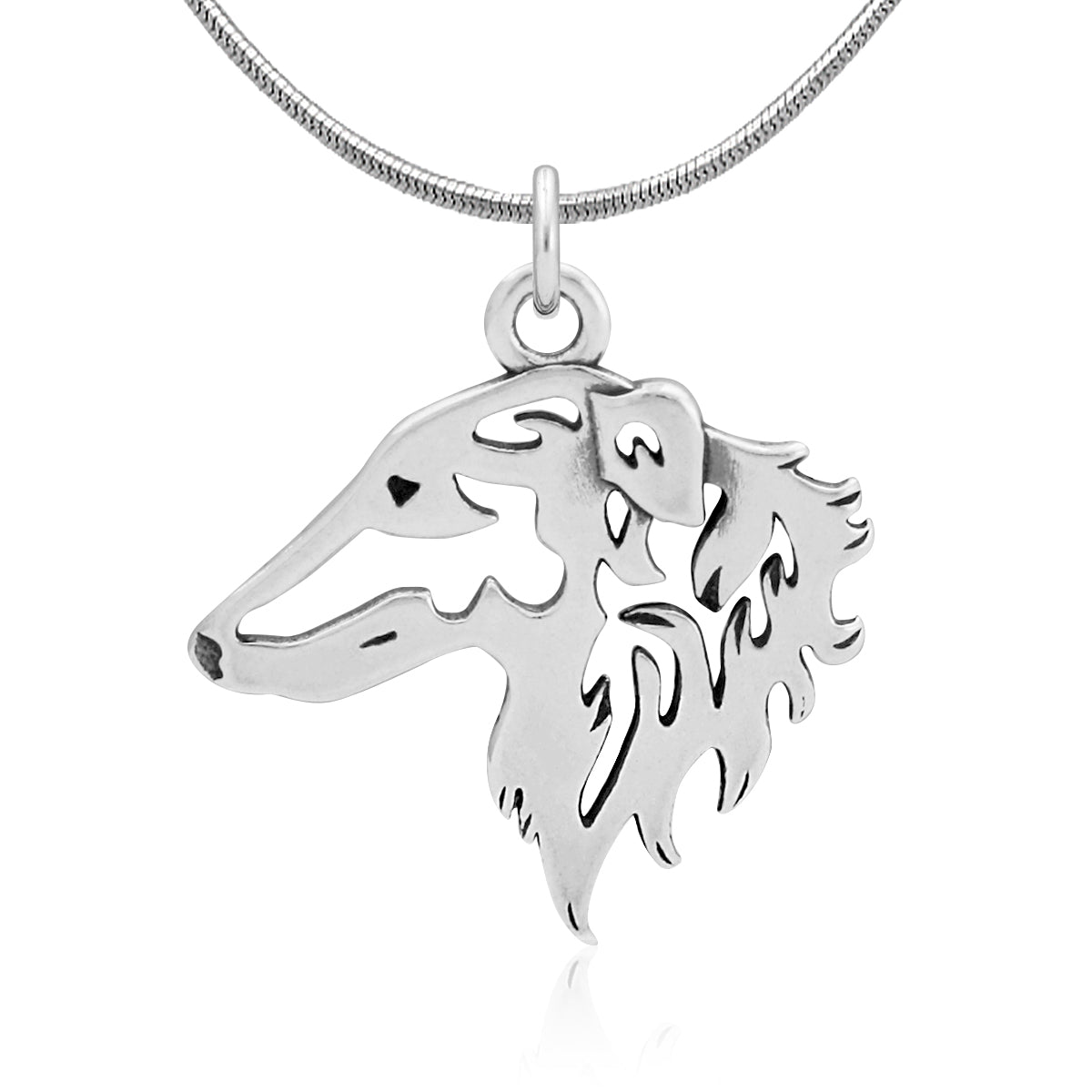 Borzoi Necklace in Sterling Silver