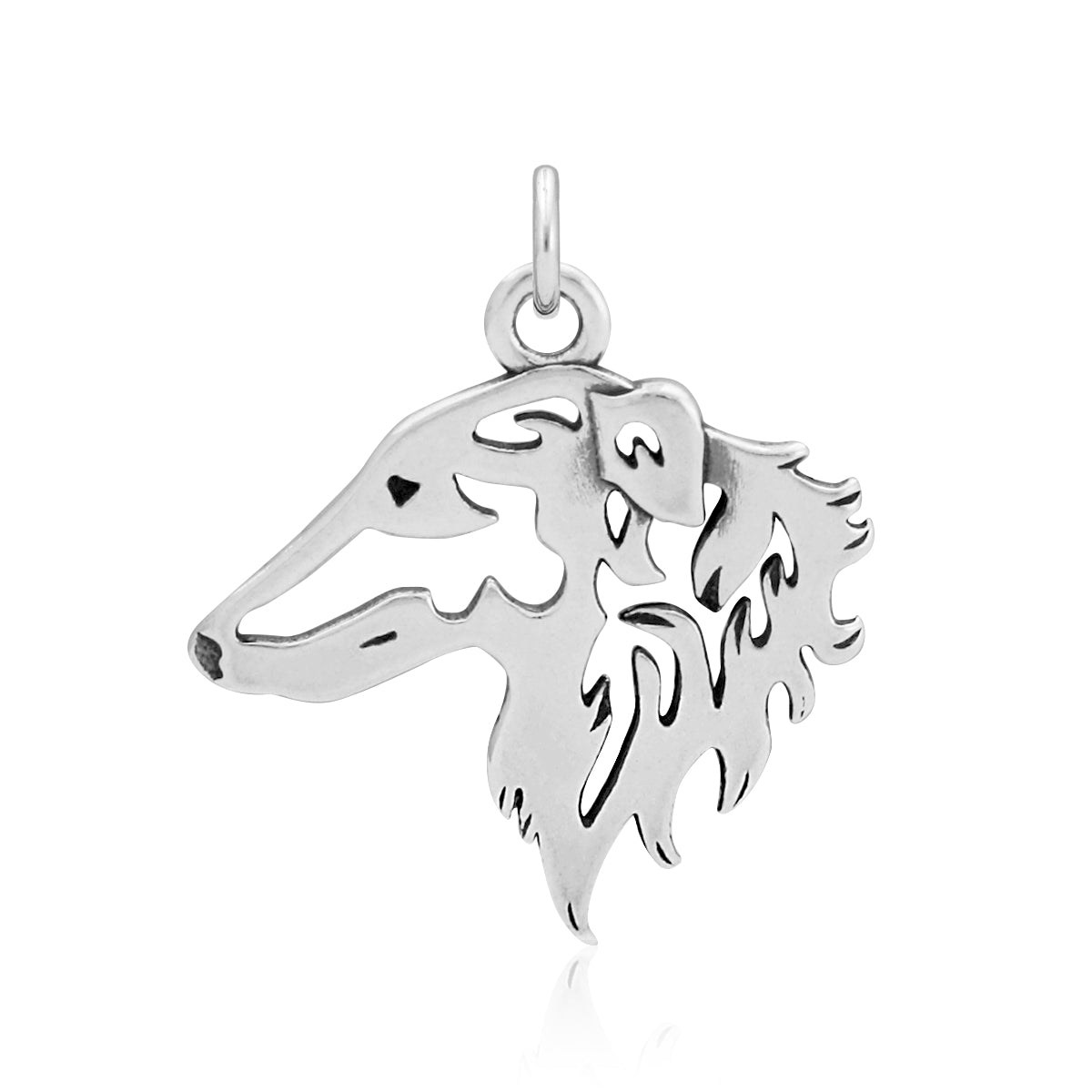 Borzoi Necklace in Sterling Silver