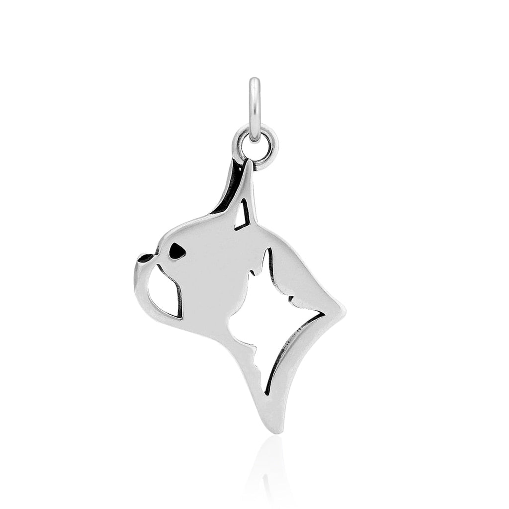 Boston Terrier Necklace in Sterling Silver