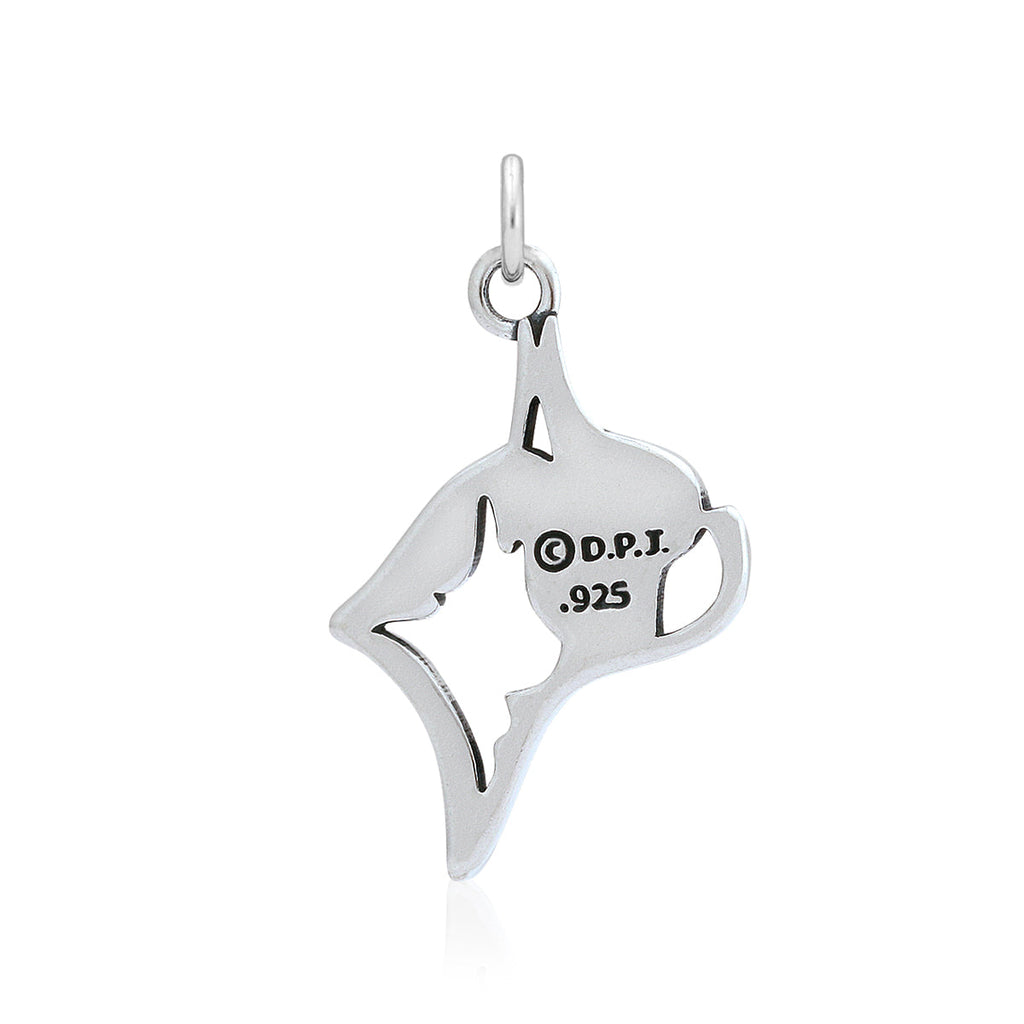 Boston Terrier Necklace in Sterling Silver