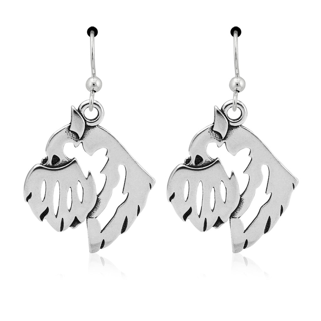 Brussels Griffon Earrings in Sterling Silver