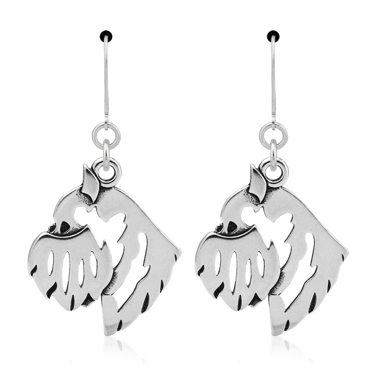 Brussels Griffon Earrings in Sterling Silver