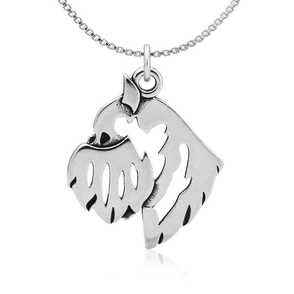 Brussels Griffon Necklace in Sterling Silver