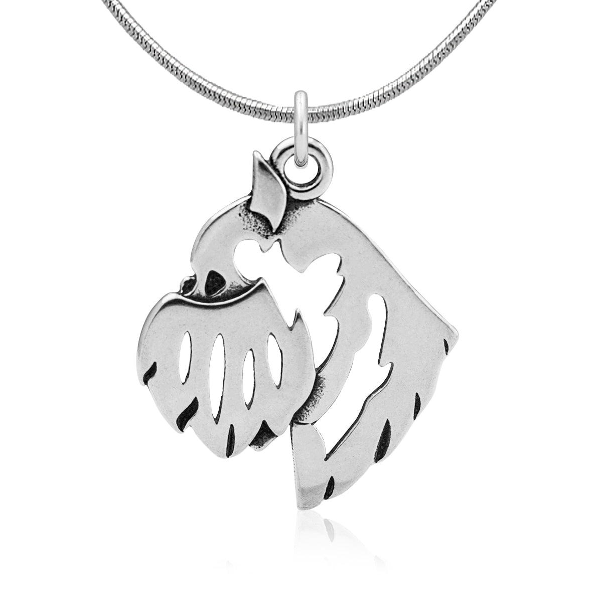 Brussels Griffon Necklace in Sterling Silver