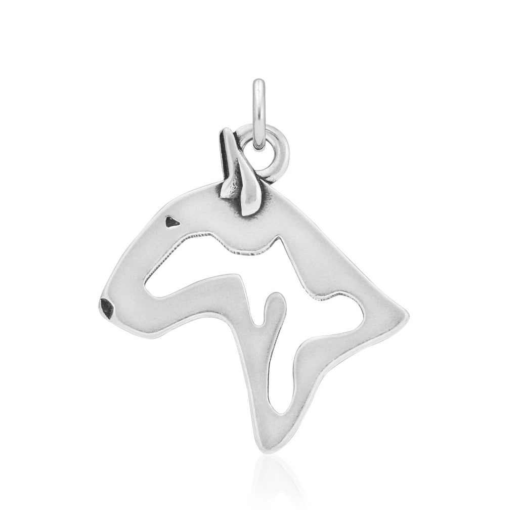 Bull Terrier Necklace in Sterling Silver