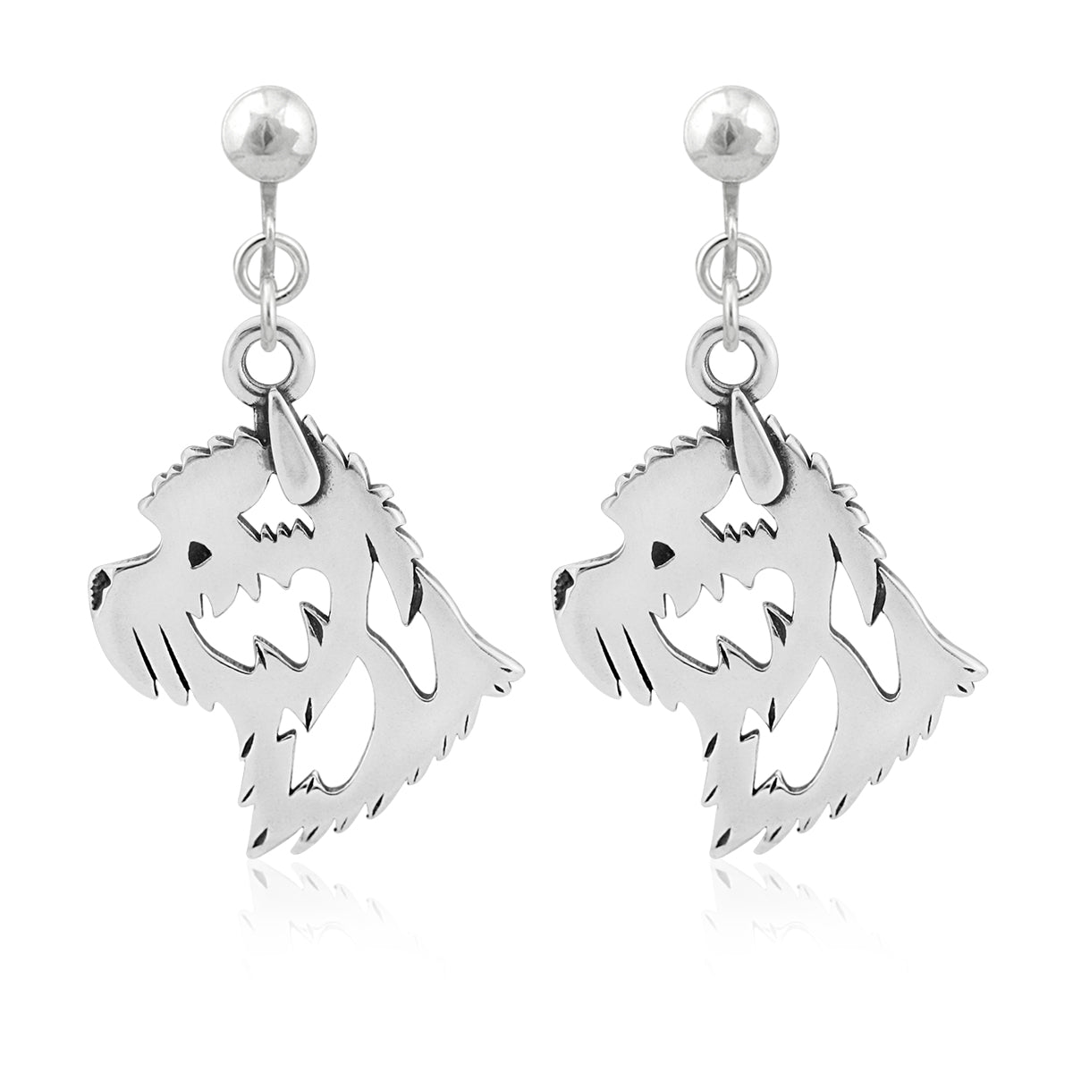 Cairn Terrier Earrings in Sterling Silver