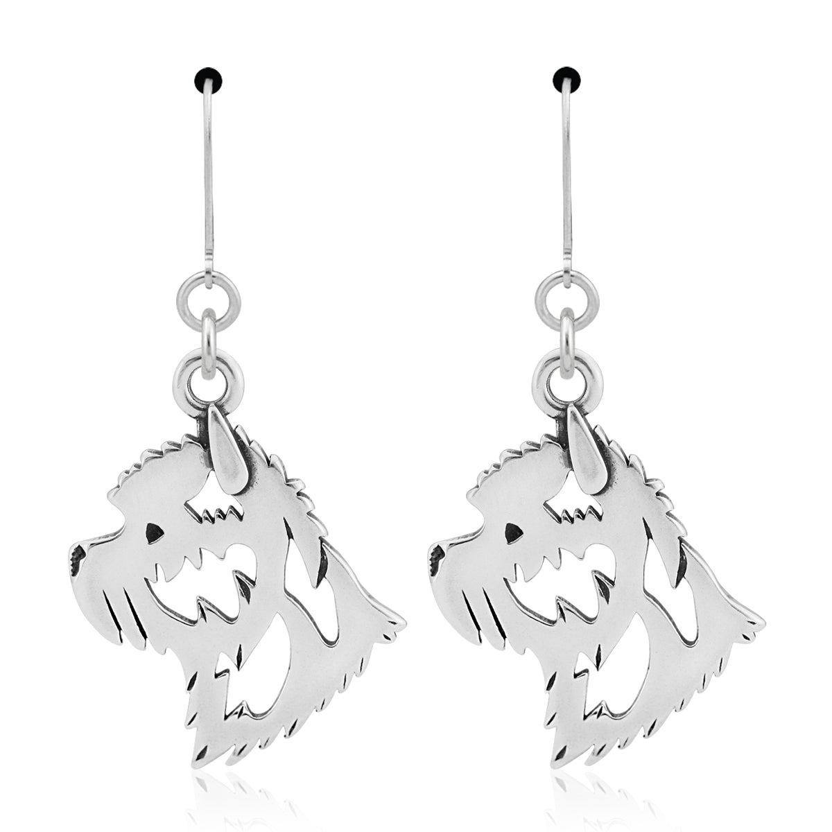 Cairn Terrier Earrings in Sterling Silver