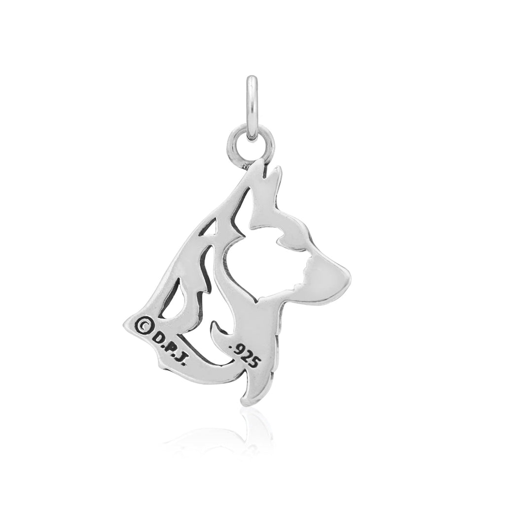 Cardigan Welsh Corgi Necklace in Sterling Silver