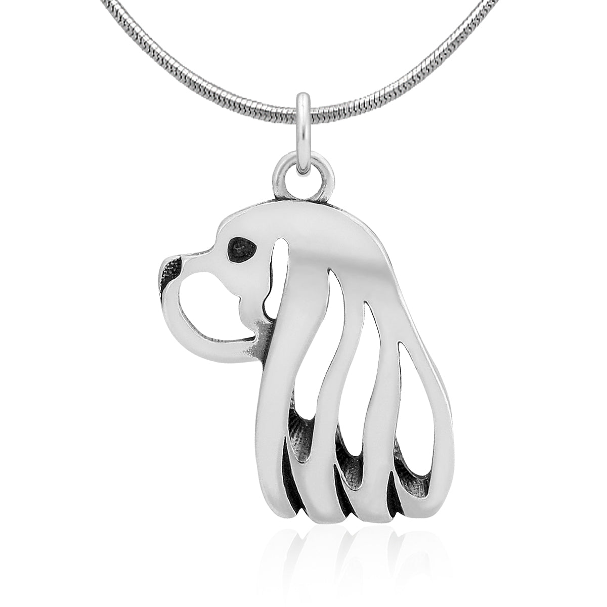 Cavalier King Charles Spaniel Necklace in Sterling Silver