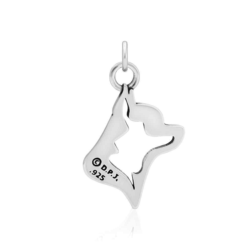 Chihuahua Necklace in Sterling Silver, Smooth Coat