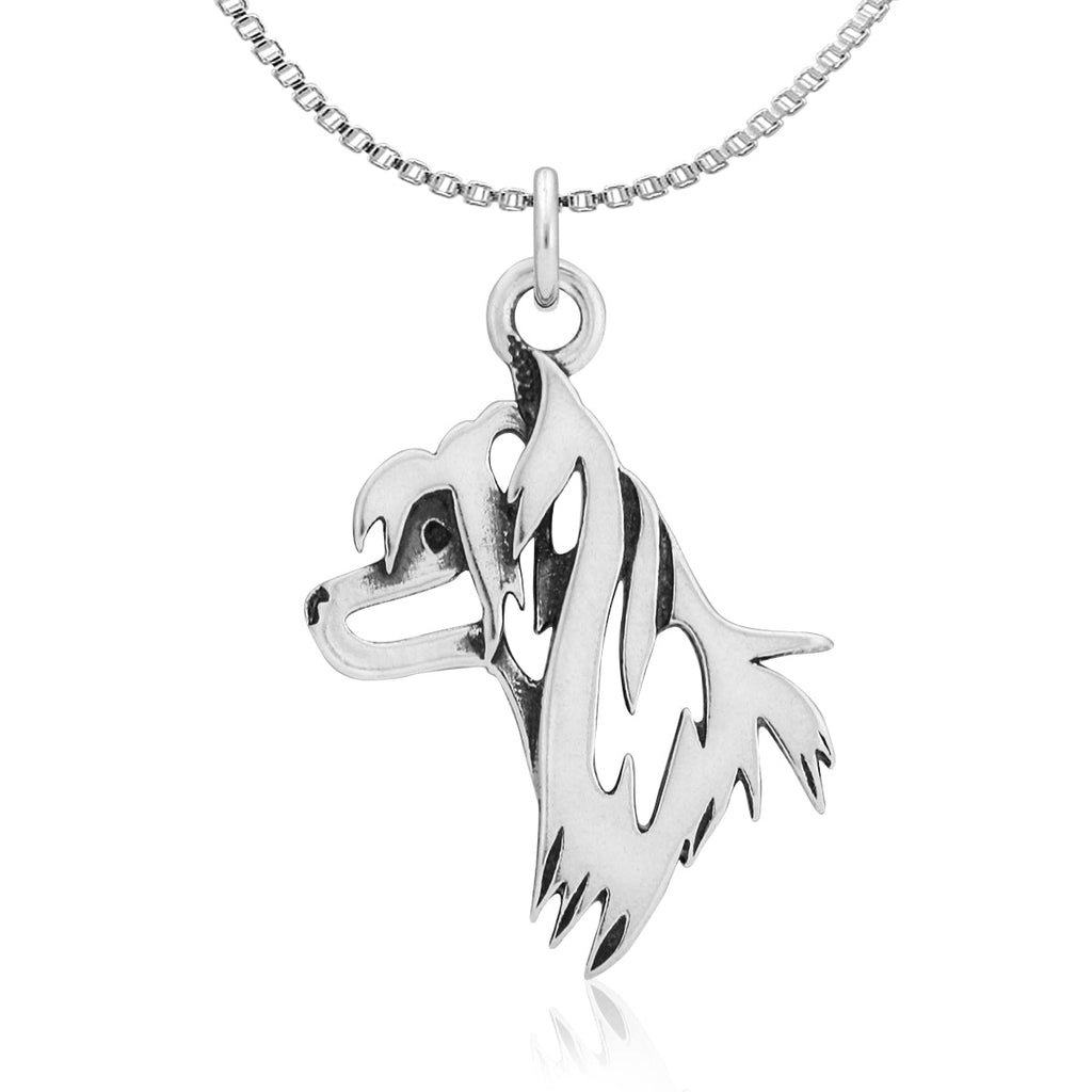 Chinese Crested Necklace in Sterling Silver