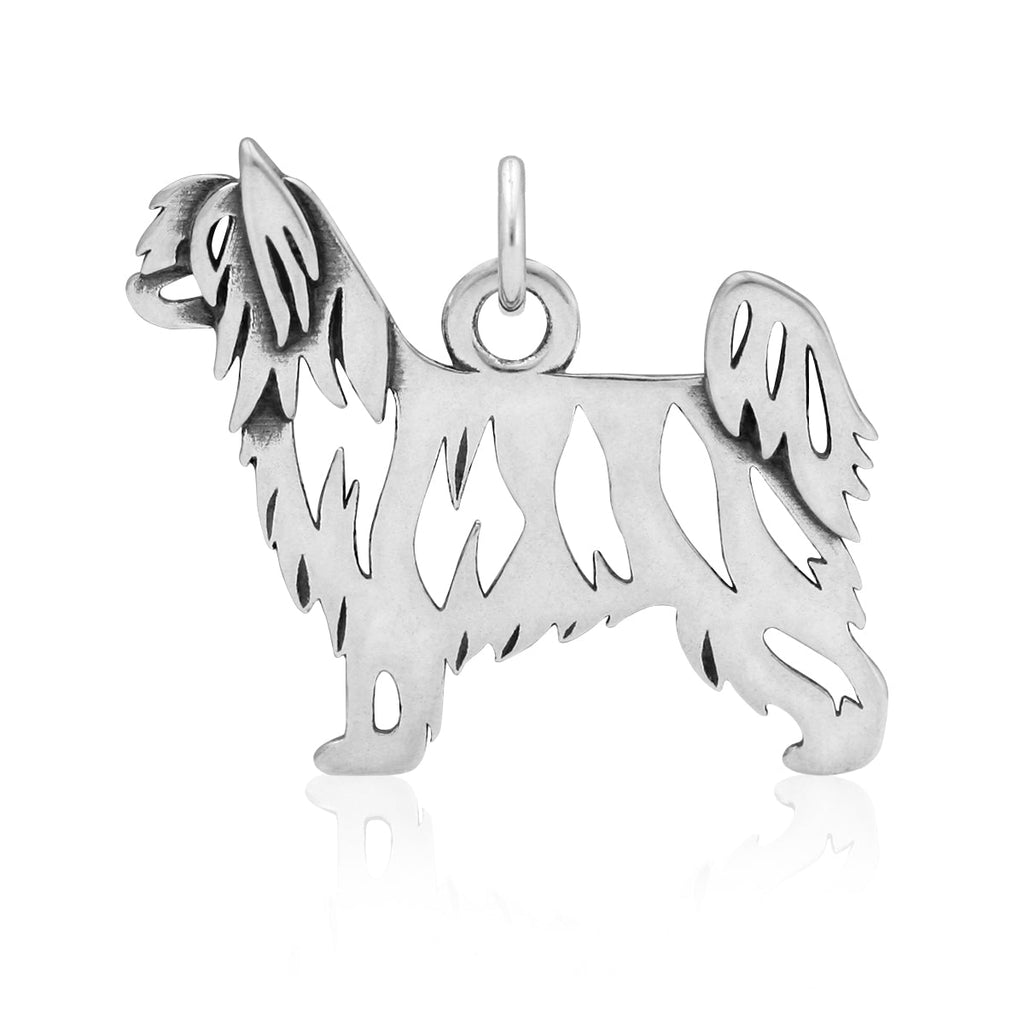 Sterling Silver Chinese Crested Necklace Jewelry, Powderpuff