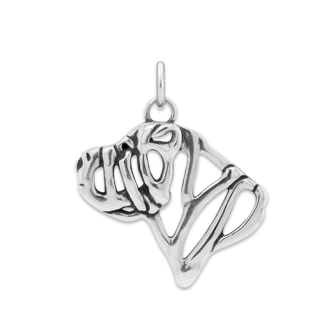 Chinese Shar Pei Necklace in Sterling Silver