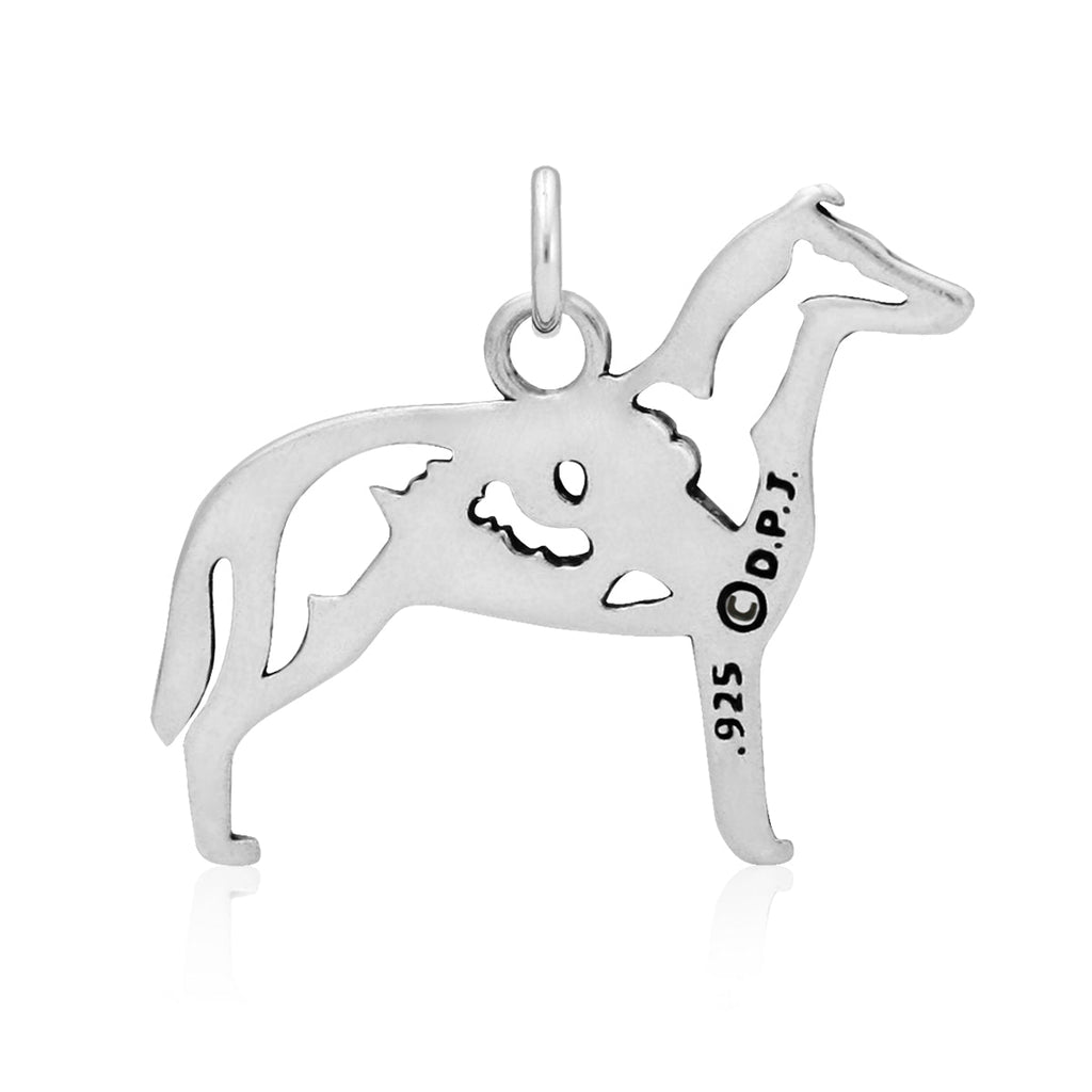 Sterling Silver Collie Necklace Jewelry, Smooth Coat