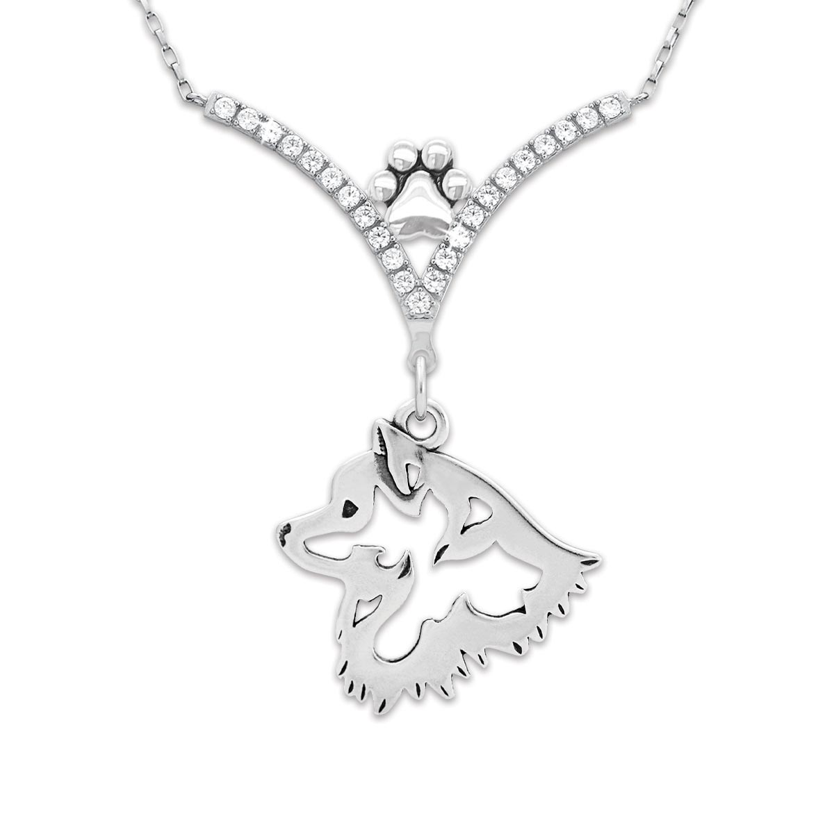 CZ American Eskimo Necklace