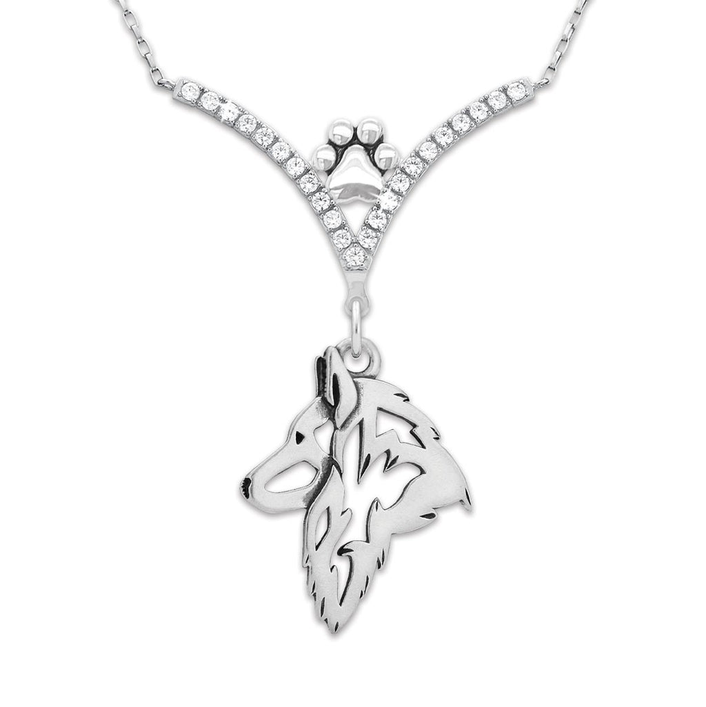 CZ Belgian Tervuren Necklace