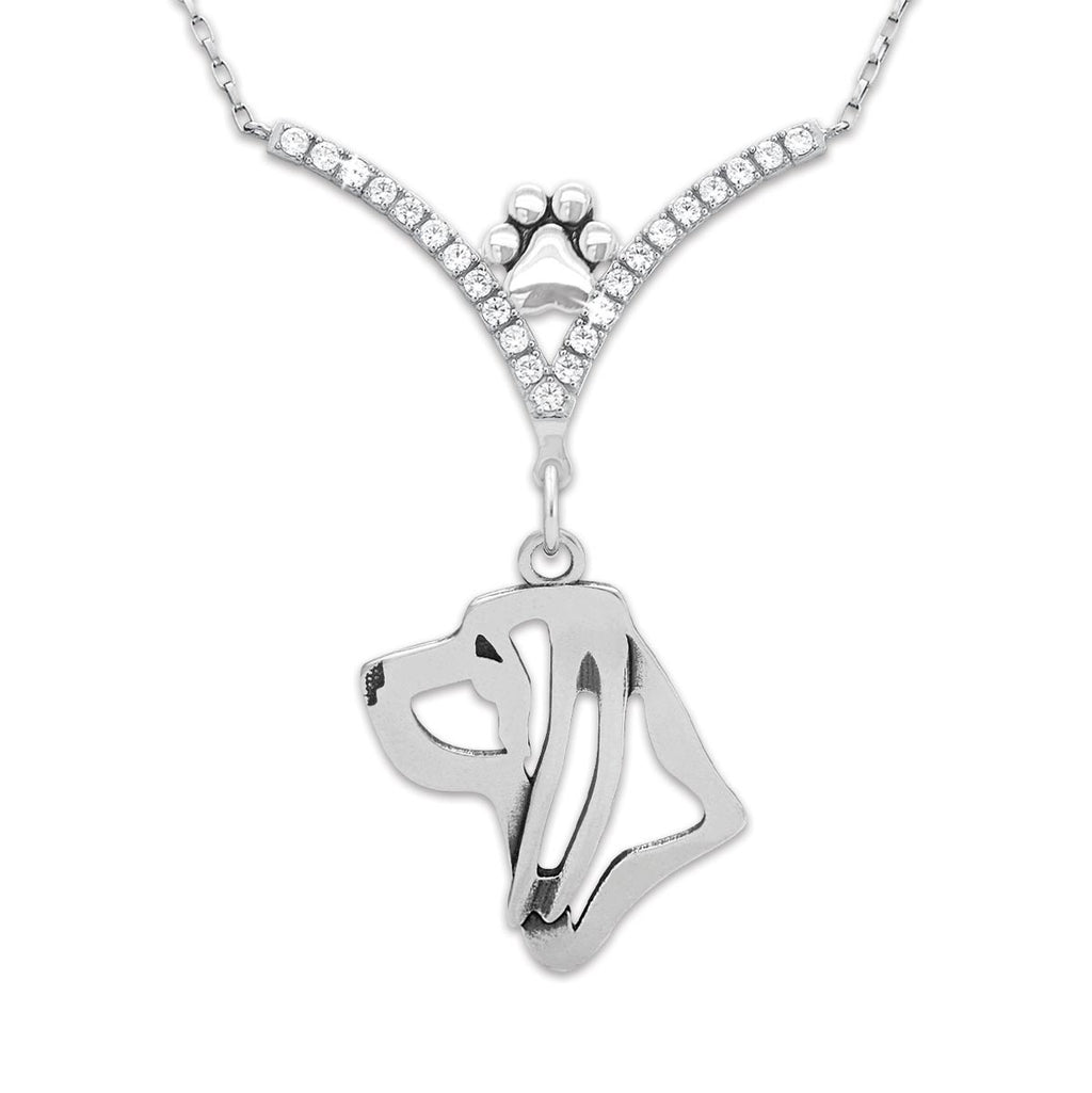 CZ Bloodhound Necklace