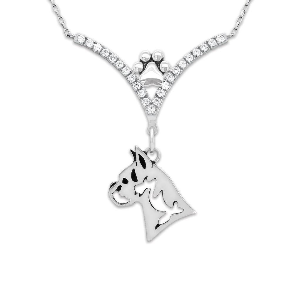 CZ Boxer Necklace