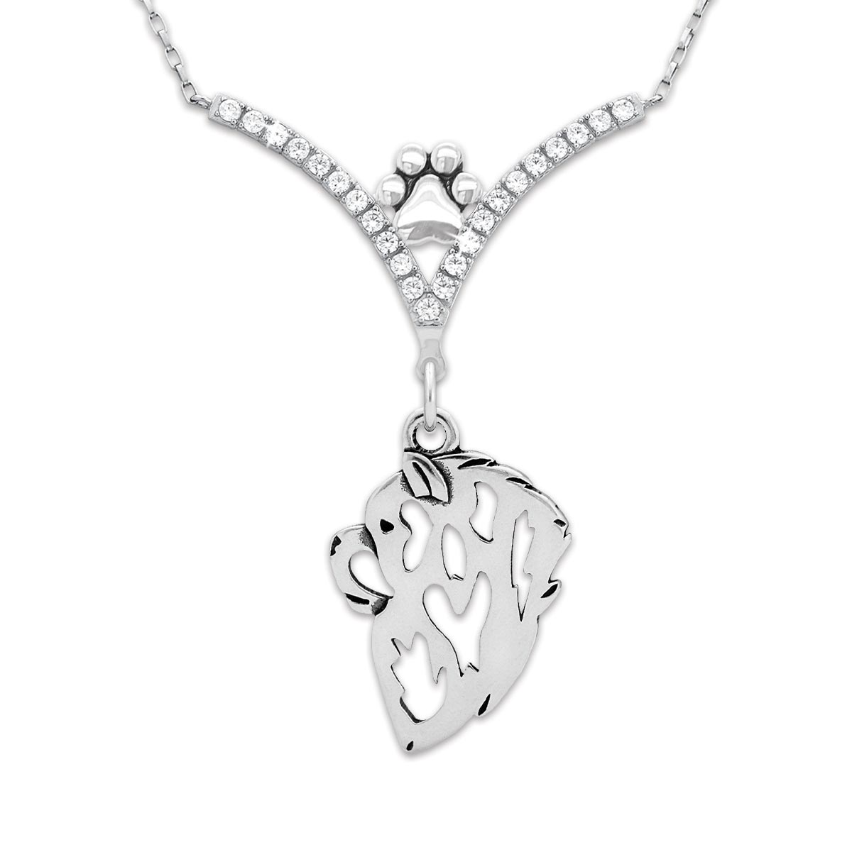 CZ Chow Chow Necklace