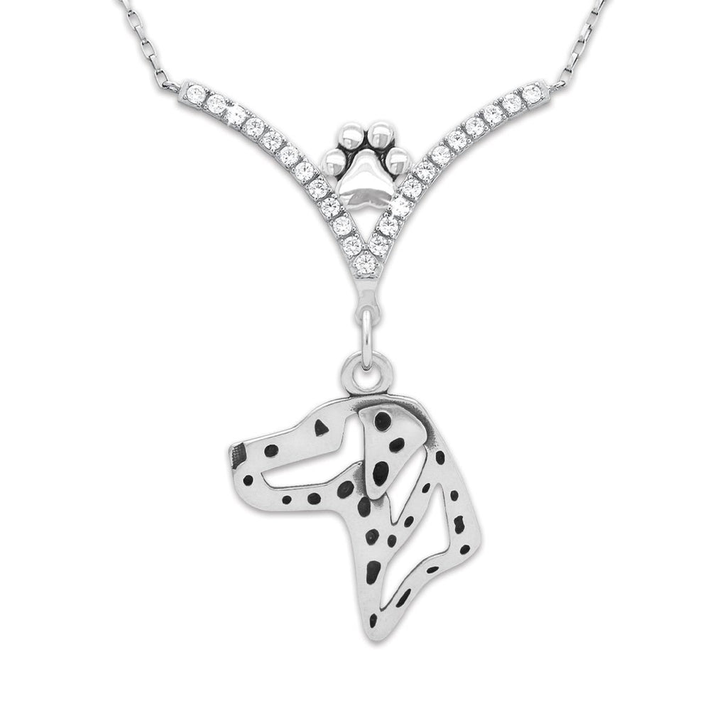 CZ Dalmatian Necklace
