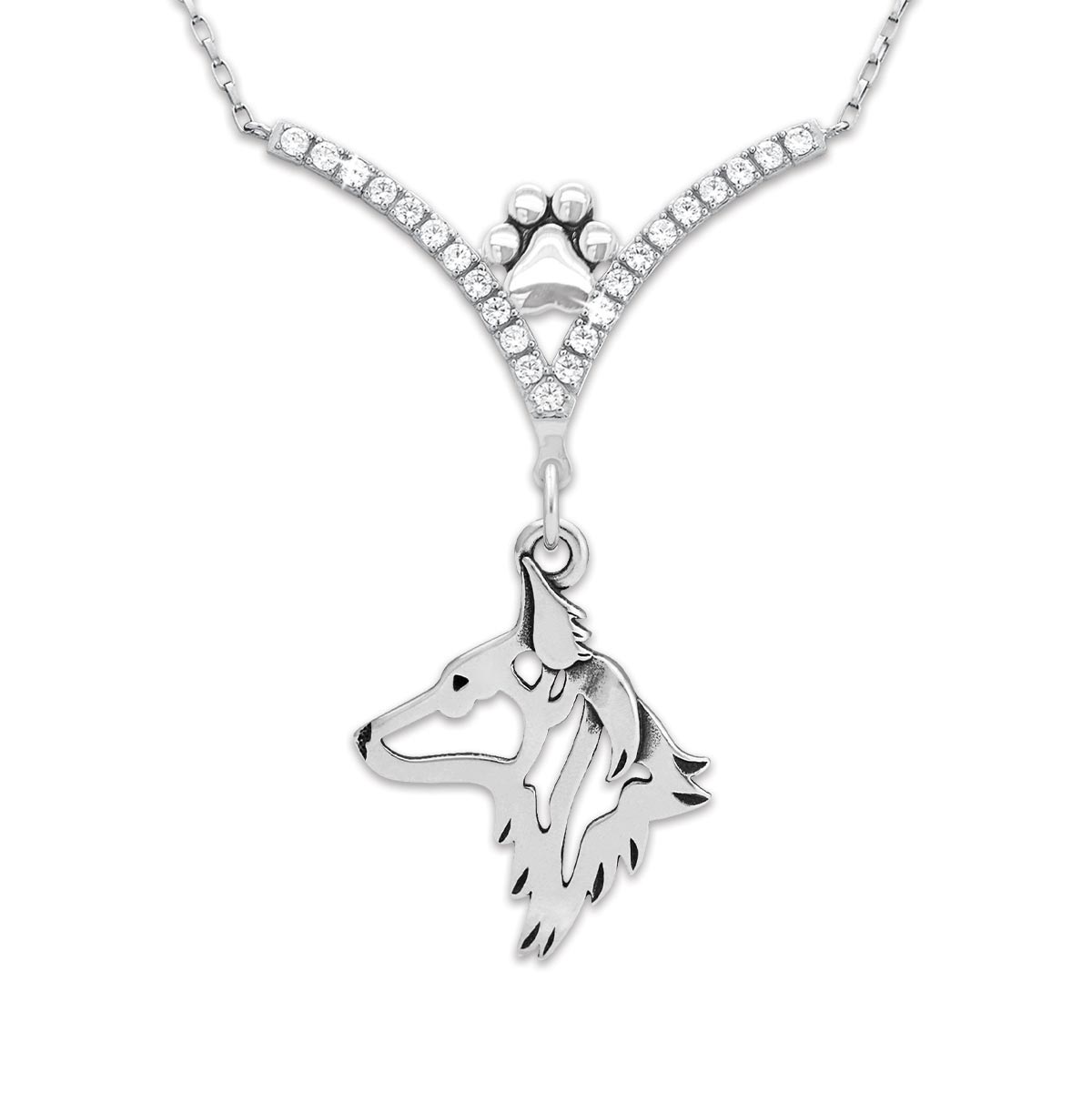 CZ Dutch Shepherd Necklace