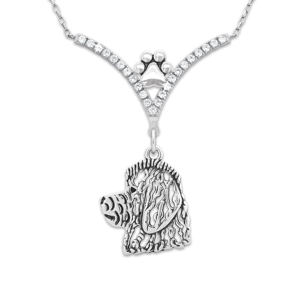 CZ Goldendoodle Necklace