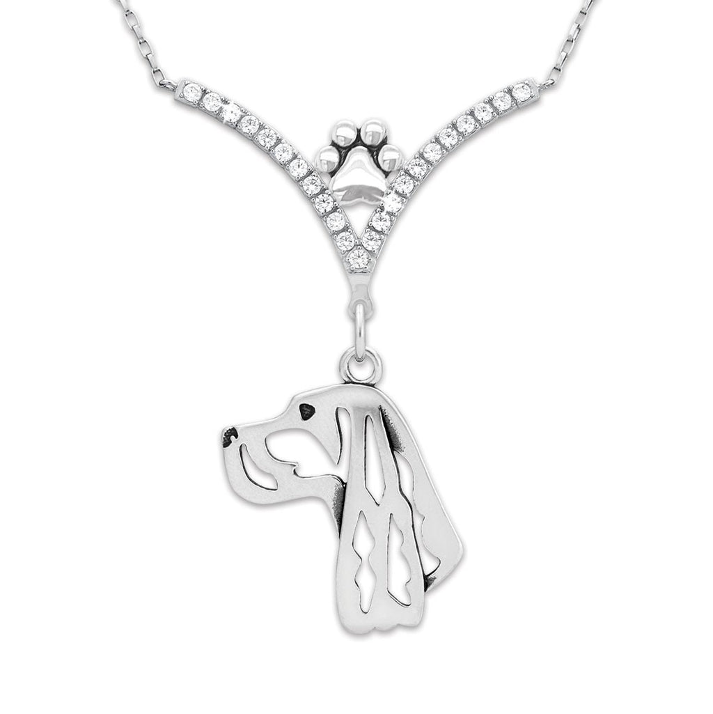 CZ Gordon Setter Necklace