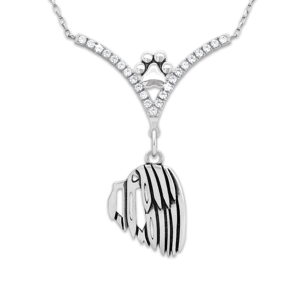 CZ Havanese Necklace