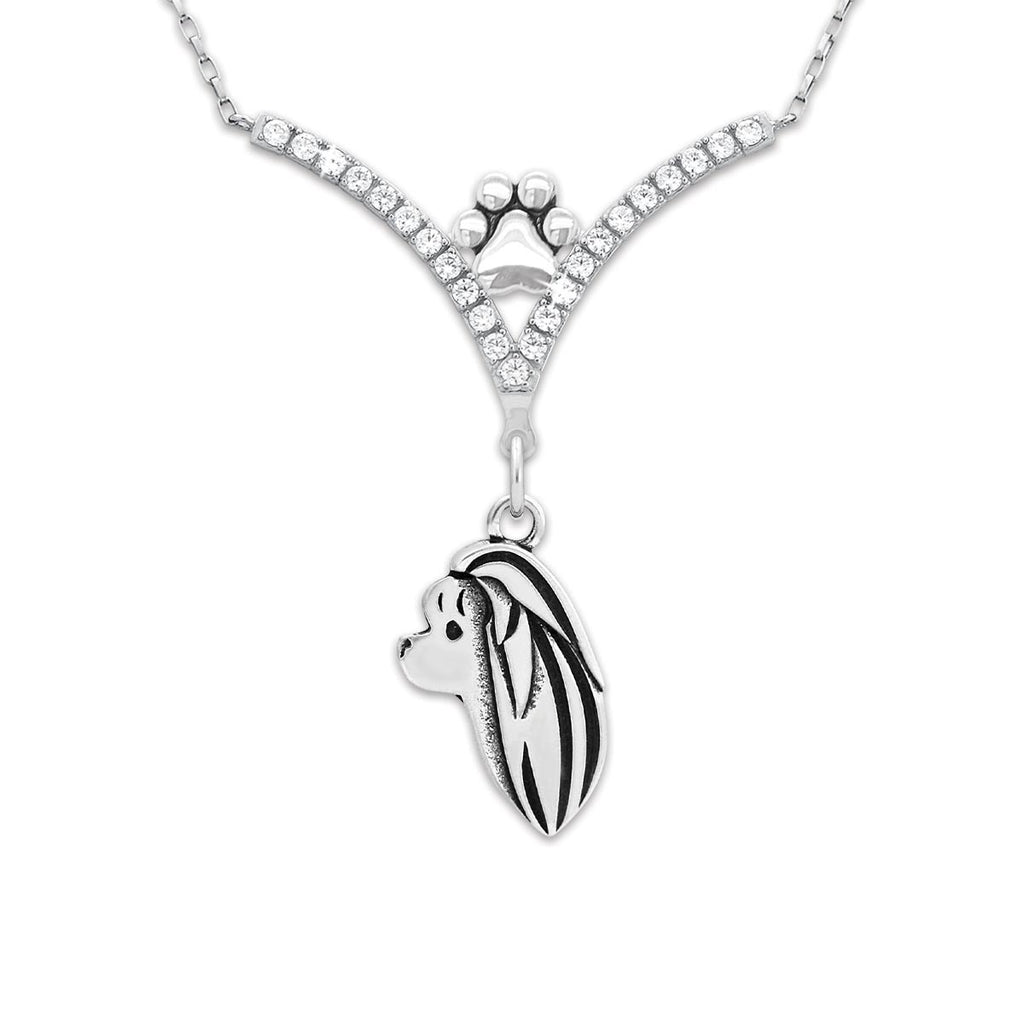 CZ Maltese Necklace