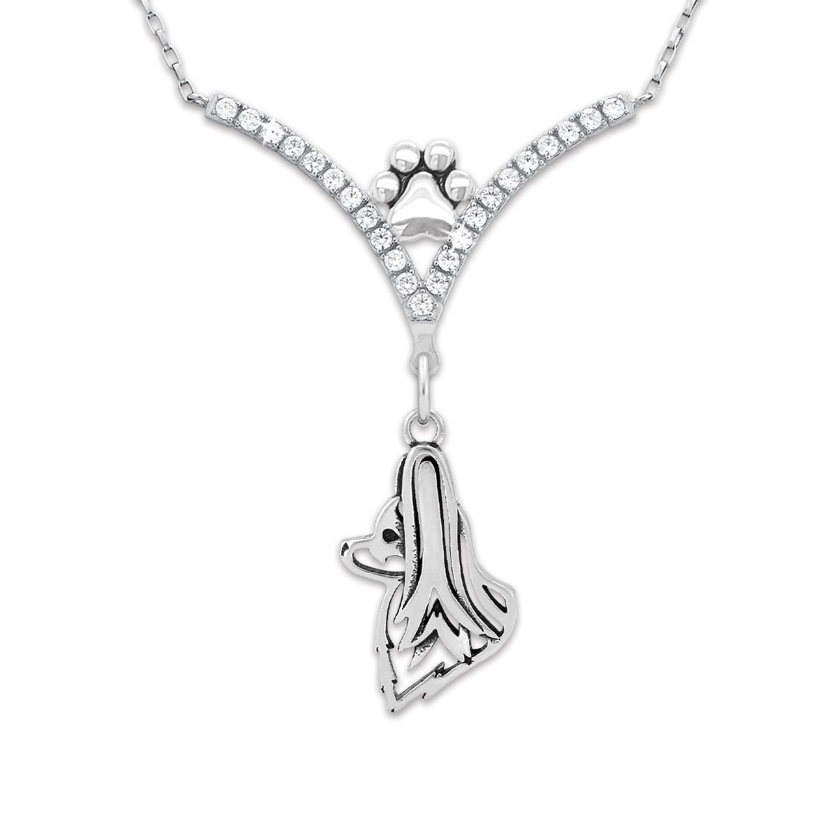 CZ Papillon Necklace