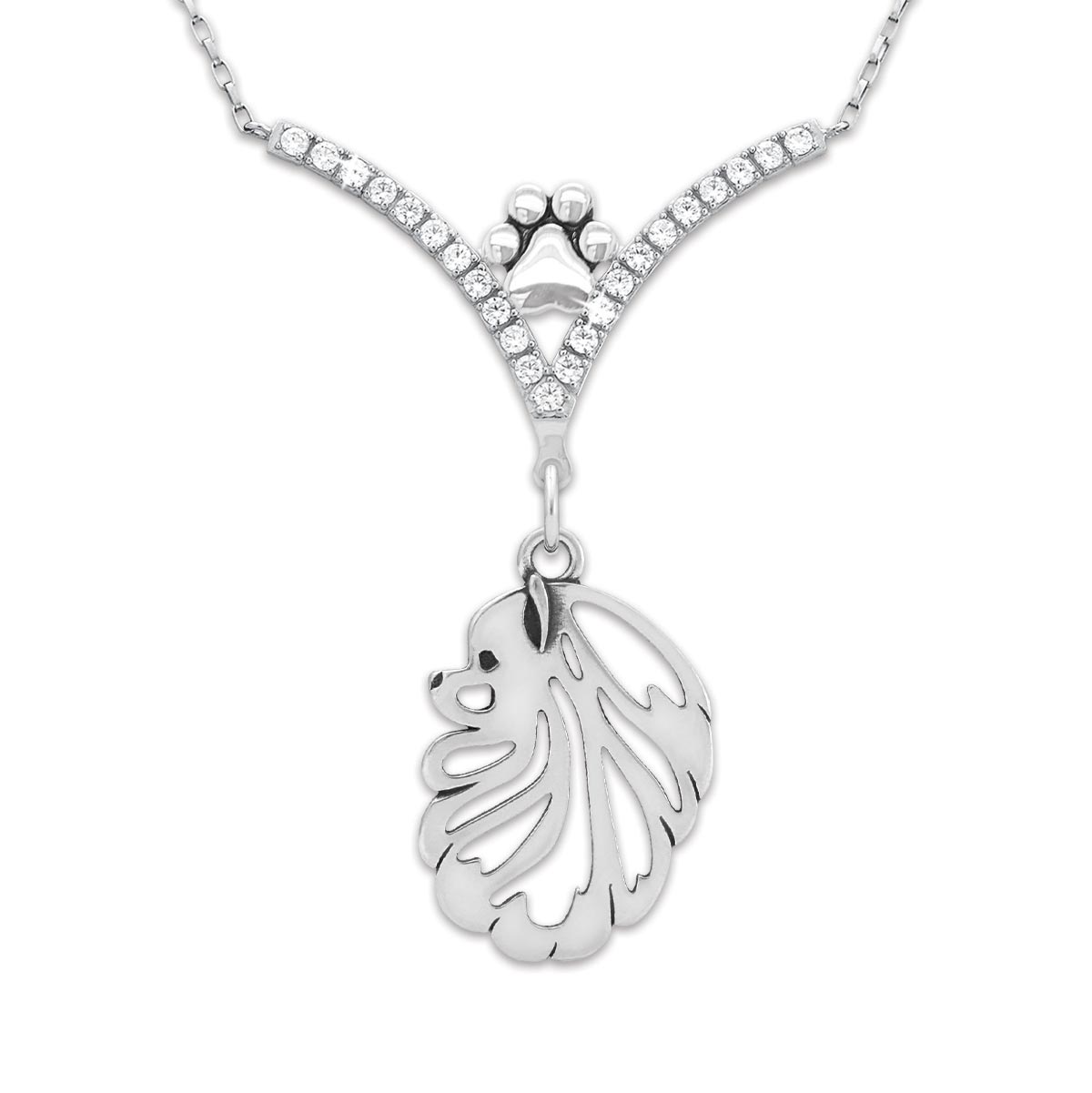 CZ Pomeranian Necklace
