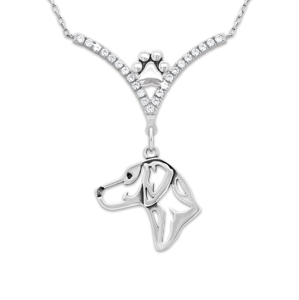 CZ Rhodesian Ridgeback Necklace