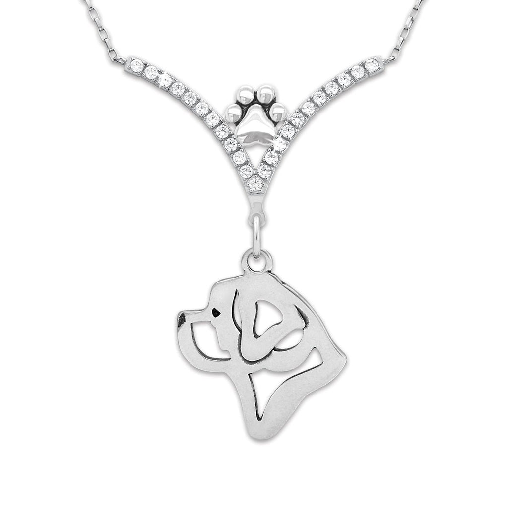 CZ Saint Bernard Necklace