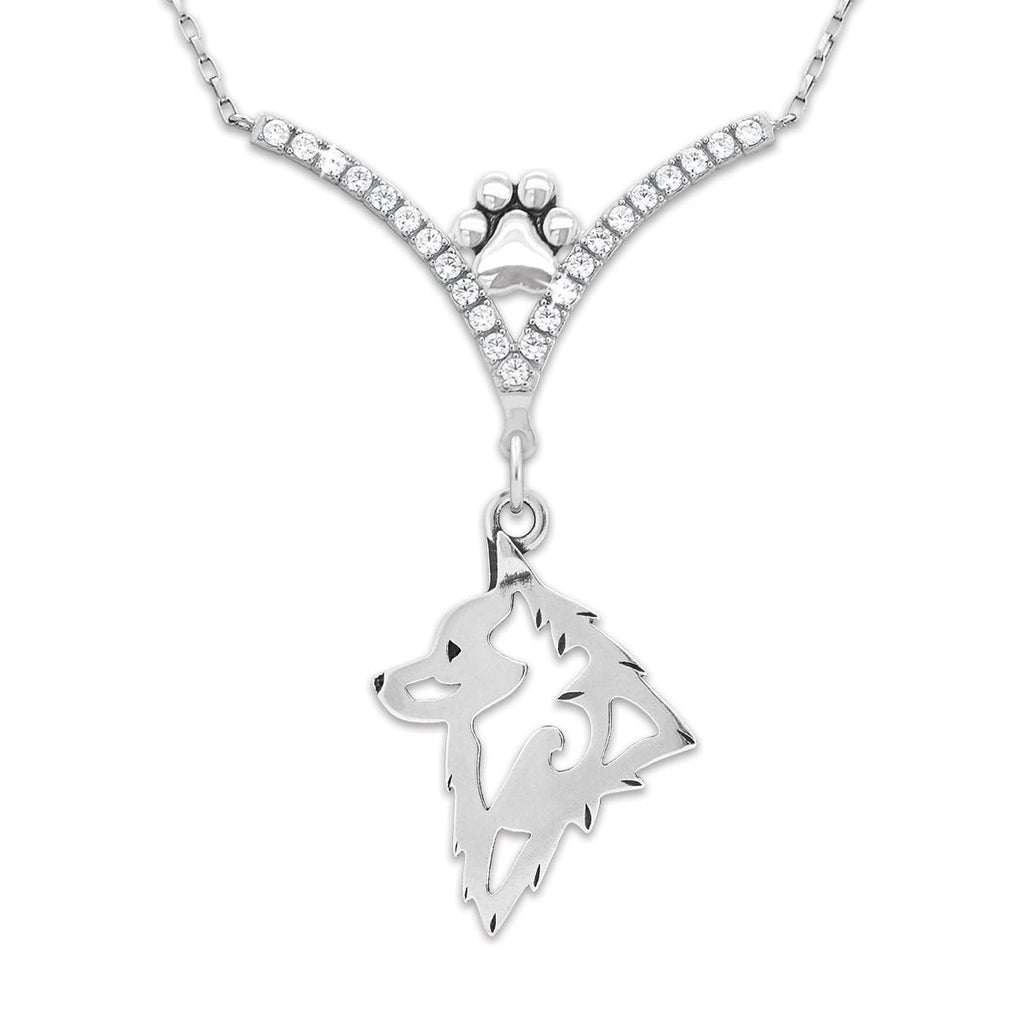 CZ Schipperke Necklace