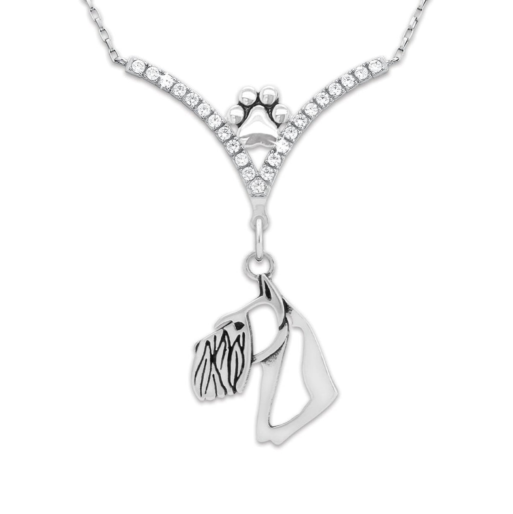 CZ Schnauzer Necklace