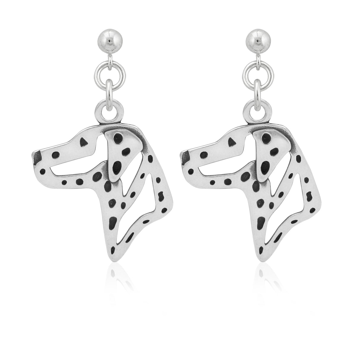 Dalmatian Earrings in Sterling Silver