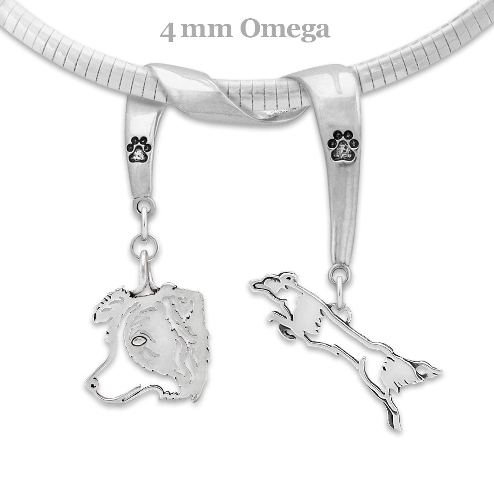 Double Border Collie Necklace
