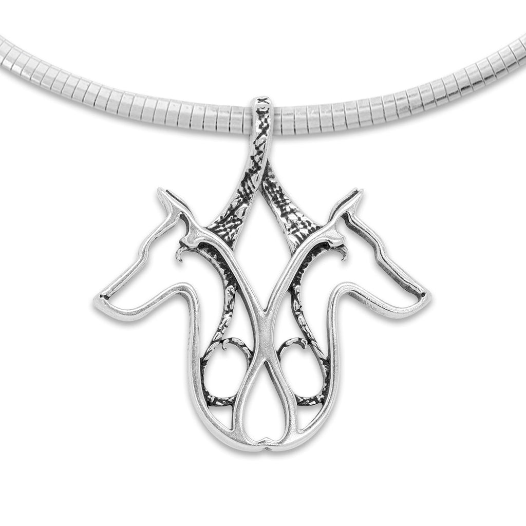 Doberman Pinscher Necklace Gifts in Sterling Silver