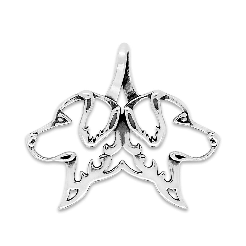 Golden Retriever Necklace Gifts in Sterling Silver