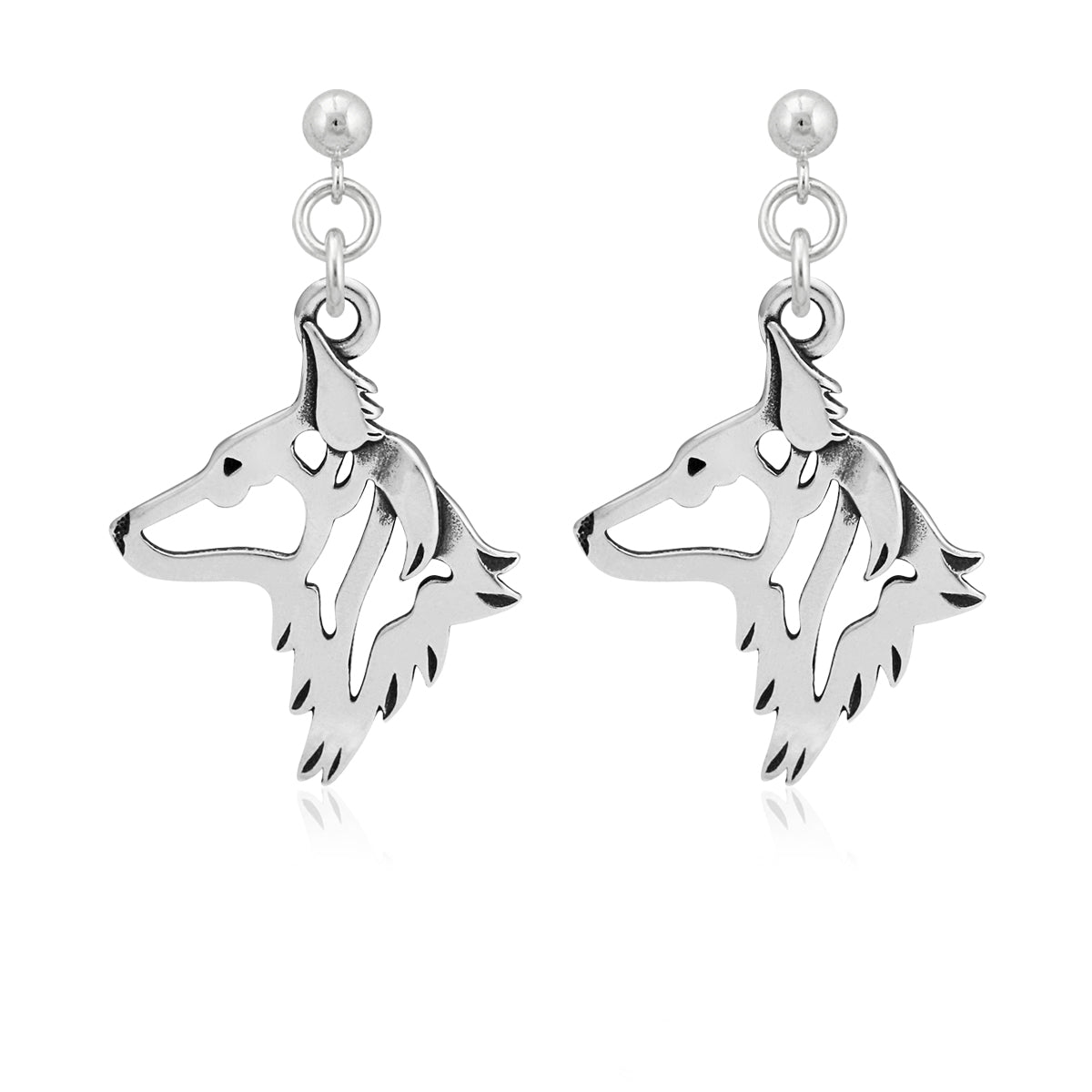 Dutch Shepherd Earrings in Sterling Silver