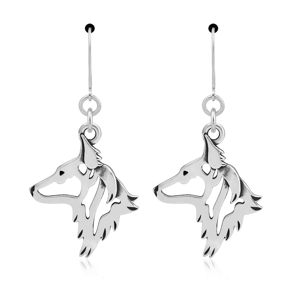 Dutch Shepherd Earrings in Sterling Silver