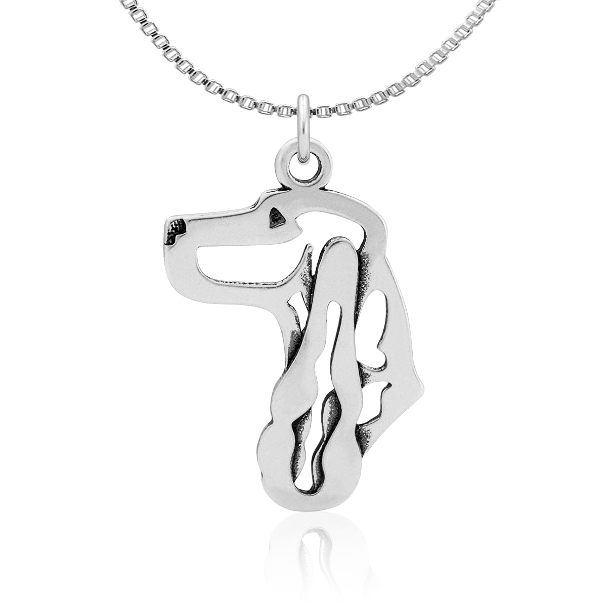 English Cocker Spaniel Necklace in Sterling Silver