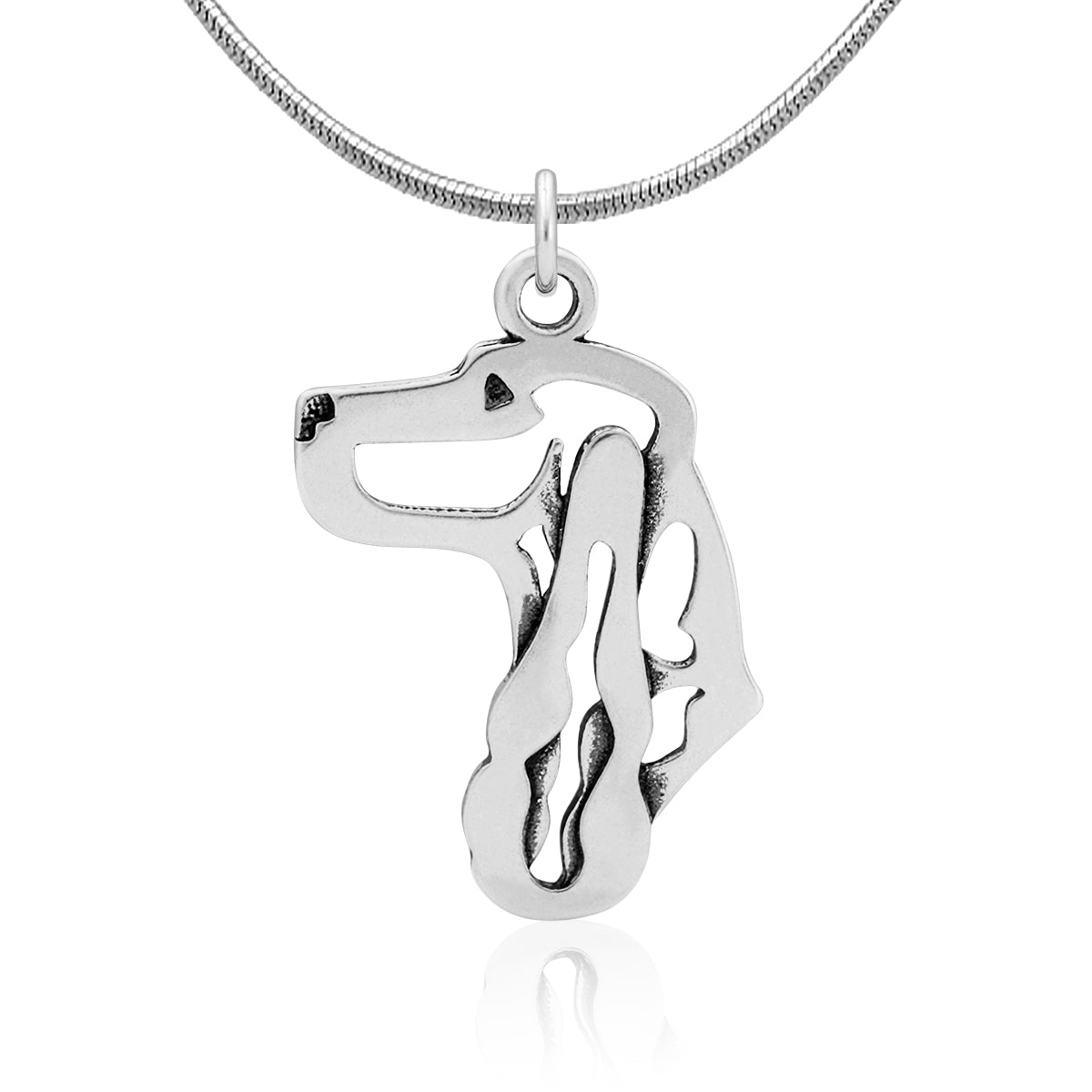English Cocker Spaniel Necklace in Sterling Silver